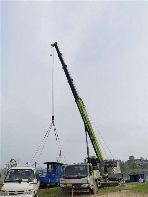 薛城区桥梁建设吊装案例